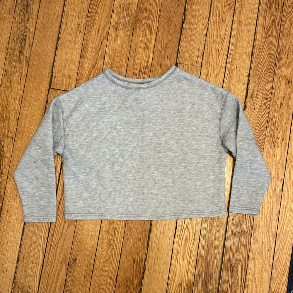 Grey cropped sweatshirt- size S